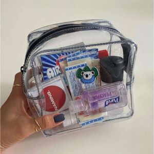 Instagram Style Embroidered Koala Transparent PVC Makeup Bear Wash Bag, Girl Heart Portable Large Capacity Storage Bag 359671