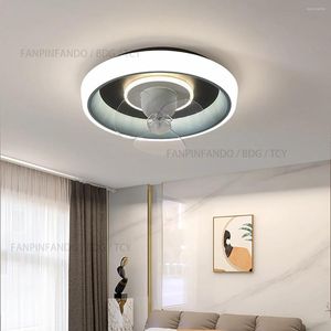 Lustres BDG ventilador de teto lustre para sala de jantar quarto anel rosa / azul / cinza crianças luminárias internas