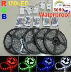 10M 5050 SMD RGB LED Light Light 5M 150LLD Waterproof IR Remote 5M 30ledm Festival Strip 2936364