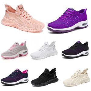 Mężczyźni wędrują nowe buty dla kobiet bieganie płasko buty miękki podeszwa moda fioletowa biała czarna wygodna sport