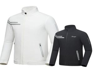 2019 primavera outono homens jaquetas de golfe casaco à prova dwaterproof água fino ajuste jaqueta para masculino à prova vento esporte golfe sportwear d06565733839