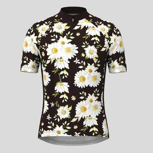 Racing Jackets Classic Print Man Cycling Jersey Short Sleeve Summer Bike Shirt Bicycle Wear Mountain Road Clothes Breattable MTB