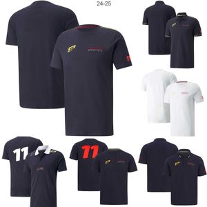 T-shirt da uomo T-shirt squadra F1 T-shirt tuta da gara di Formula 1 Polo Race Quick Dry Manica corta T-shirt sportiva casual estiva Maglia traspirante