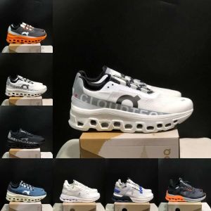 Cloudmonster Undyed White Creek Erkekler Kadın Koşu Ayakkabı Glacier Gri Çayır Yeşil Yüksek Loudnova Tasarımcı Sneaker Cloudnova Flux Beyaz Zephyr Erkek Kadın Trainer