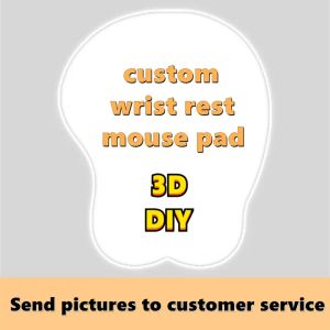 Pads Custom 3D Sexy Beauty Oppai Mouse Pad with Wrist Rest Anime Breasts Silicone Pc Gamer Diy Desk Mat Ass Cute Girls Customization