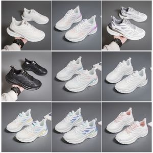 New Men Women Shoes Hiking Running Flat Shoes Soft Sole Fashion White Black Pink Bule Comfortable Sports Z523 GAI