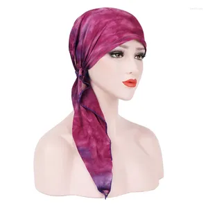 Ethnic Clothing Muslim Headband Pure Cotton Double Sided Pullover Small Hat Soft Bandana Head Scarf Women Chemo Cap Turban