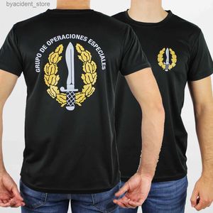 Мужские футболки Camiseta Grupo De Operaciones Especiales Espaa.100% Algodn De Alta Calidad Cuello Redondo De Gran Tamao Повседневная L240304