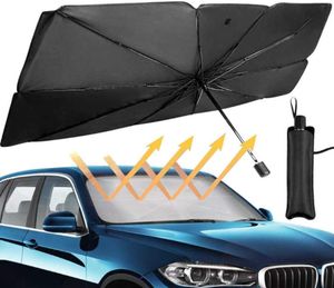 125 cm 145 cm vikbar bil Vindrutesolskugga Paraplybil UV -täckning Sunshade värmeisolering Frontfönster Interiör Protection4407290