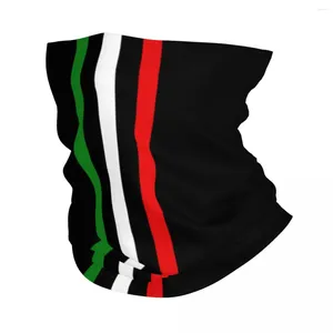 Bandanas itália bandeira bandana pescoço gaiter para caminhadas ciclismo feminino masculino envoltório cachecol italiano orgulhoso balaclava mais quente