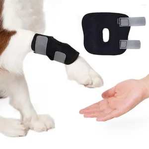 Abbigliamento per cani Bendaggio per il recupero articolare traspirante nero per ginocchiere per animali domestici di piccole e medie dimensioni Supporto per gamba