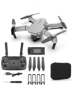 E88 Icke -professionell intelligent UAV -leksaksdron med vidvinkel HD 4K 1080p Dual Camera Höjd Håll WiFi RC Foldbar Quadcopter DRO2813345