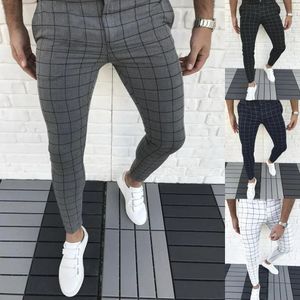 Mens Cargo Pantalones Pant Slim Fit Straight Leg Trousers Fashion Casual Sweatpants Streetwear Male Pencil Trouser For Business 240304