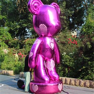 6mH (20ft) with blower Giant Advertising Inflatables Bear From China Factory Price Inflatable Pink bear For Outside Decoration