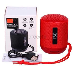 Högtalare Portable TG129 Portable Bluetooth Speaker Mini Wireless Music Mp3 Player FM Radio TF STACT CORT CORD USB Tyg Creative Outdoor Speakers TG 129 Box 240304