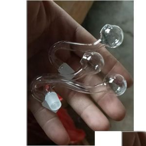  Sigara içme boruları sigara boruları 10mm 14mm 18mm erkek kadın nargilerler açık kalın pyrex cam yağ brülör su teçhizatlar için bonglar büyük kaseler dh2md