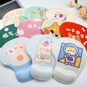 Almofadas dos desenhos animados antiderrapante mouse pad com descanso de pulso computador ergonômico portátil notebook teclado mouse tapete com descanso de mão mouse pad jogos