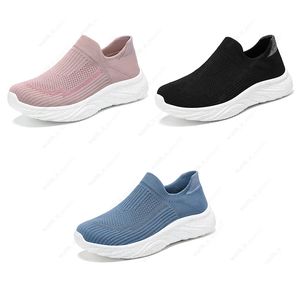 Sapatos femininos 2024 novos sapatos esportivos de lazer tênis de corrida sola preguiçoso edição coreana tendência voando tecelagem um passo único sapatos gai 091 xj