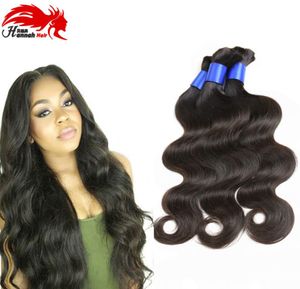 Hannah Brazilian Body Wave Human Hair Bulk för god kvalitet Billigaste 830 tum 3PCSlot flätningsflätförlängningar9011347
