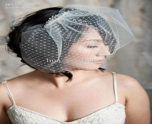 2016 Noble Vintage Two Layers Blusher Tulle Veils White Ivory Wedding Veil Short Bridal Face Veil7484828