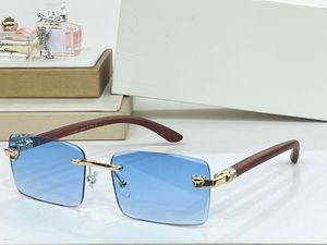 Projektanści okulary przeciwsłoneczne dla mężczyzn Kobiety lato 98161 kolorowy styl anty-ultrafiolet retro talerz lampart nogi kwadratowe bezramkowe soczewki modne okulary losowe pudełko