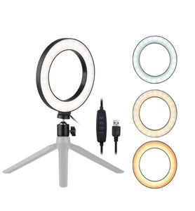 6 Inch Po Studio lighting LED Ring Light 32005500k Pography Dimmable Ring Lamp With Tripod for VideoMakeup9289016