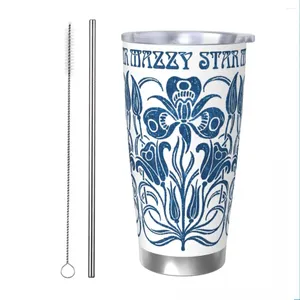 Tumblers Vintage Mazzy Star Awesome Insulated Tumbler With Straws Music Vacuum Coffee Mugs Office Home Car Bottle Cup 20oz