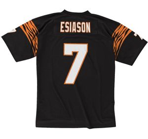 Stitched Football Jersey 7 Boomer Esiason 1989 Mesh Retro Rugby Jerseys Men Women and Youth S-6XL