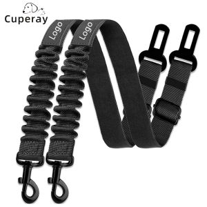 Belts 2pc Retractable Seatbelts Adjustable Pet Seat Belt for Vehicle Nylon Pet Safety Heavy Duty & Elastic Durable Car Harness for Dog