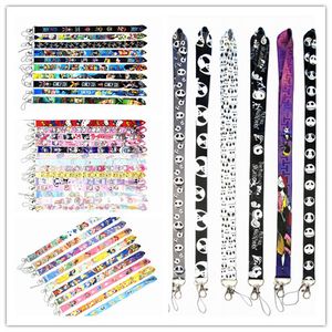 Multicolor Välj anime karikatyrspel barn designer nyckelringar lanyard bil nyckelchain id -kort täcker pass gym mobiltelefon märke hållare nyckelring nyckelhållare smycken gåvor