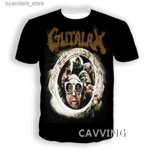 Men's T-Shirts CAVVING 3D Printed Gutalax Rock Casual T-shirts Hip Hop Tee Shirts Harajuku Styles Tops Clothing for Men/women L240304