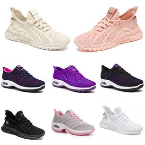 New men women shoes Hiking Running flat Shoes soft sole fashion purple white black comfortable sports Color blocking Q29-1 GAI