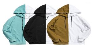 Adult Unisex Men Stitching Hoodie Cotton Hooded Jacket Jumper Causal Basic Blank Plain Sweatshirts16720901