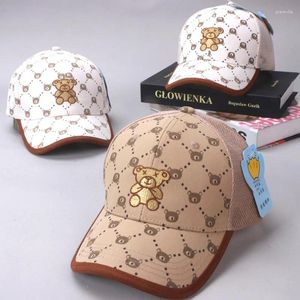 Top Caps 2024 Çocuk Erkek Kız Kapağı Sevimli Karikatür Beyzbol Snapback Bebek Moda Hip Hop Yaz Mesh Güneş Şapkası 3 ila 10 yaş