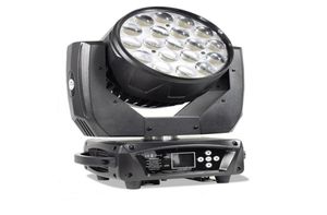 Zoom movendo a cabeça feixe de luz lavagem iluminação palco 19 pçs 15w quad alta potência lira luz rgbw dmx512 para dj discoteca festa casamento show4439156