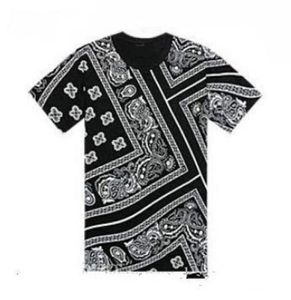 Summer najnowszy T Shirt Men Swag la bandana print harajuku ktz kwiaty nerkowca światowa hip-hop męskie tshirt plus rozmiar m-5xl1673768