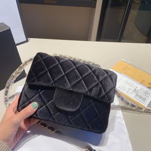 Women's Fashion handbag CHAN Bag Designer Wallet 90% hot selling Top quality New velvet clamshell vintage tote Luxury versatile chain single shoulder crossbody bag
