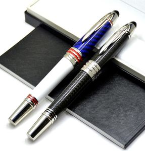 High quality John F Kennedy Black Carbon fiber Rollerball pen Ballpoint pen Fountain pens Writing office school supplies with JFK3796421