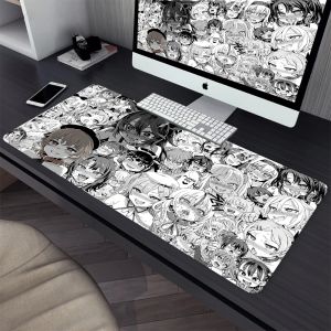 Pads Sexy Ahegao Large Gaming Mouse Pad Computer Mousepad PC Gamer Laptop Mouse Mat Office Mausepad XXL Carpet Keyboard Mat Desk Pad