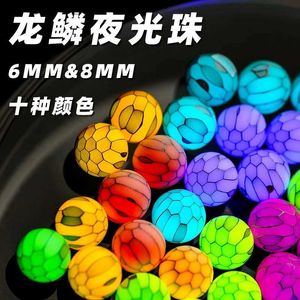 Beyblades Metal Fusion EDC Long Lin Luminous Bead Fingertip Gyro Special 8mm6mm Wild Boar VRO Carbon Fiber Non-Porous Bead Color. L240304