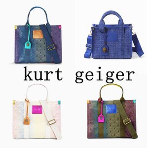 Kurt Geiger Handbag Woman Canvas Rainbow Tweed Mens Designer The Tote Bags Luxury Shoulder Crossbody Bagage Shop Top Fashion Clutch Travel duffle