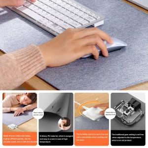 Pads New Electric Heat Mouse Pad Table Mat Display Temperature Heating Mouse Pad Keep Winter Warm Hand For Office Computer Desk Keybo