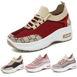 Classic casual shoes sponge cake running shoes comfortable and breathable versatile all season thick soled socks shoes 44