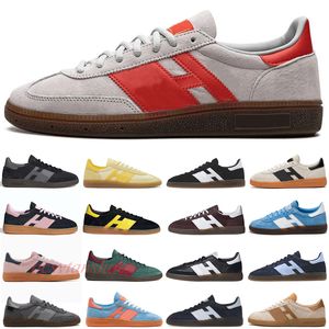 2024 Handboll Spezial Running Shoes Red Stripe Black Clear Rink Gum Trainers Mens Womens Sneakers Flyer Tennis Shoes Core Black 36-45 EUR