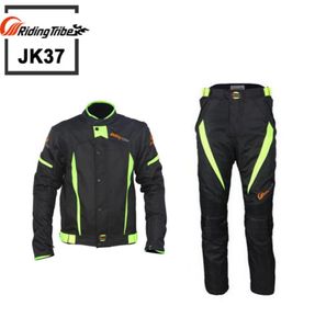 Ridstam motorcykel svart reflektera racing vinterjackor och pantsmoto vattentäta jackor kostymer byxor JK378983022