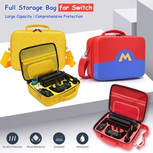 Bags 2021 Classic Travel Protective Case for Nintendo Switch OLED Big Storage Bag Portable Carrying Case NS Switch Game Accessories