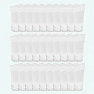 Garrafas de armazenamento 25 Pcs Squeeze Pacote recarregável de viagem para loção shampoo branco lavagem facial