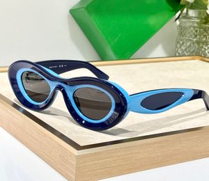 Cat-Eye-Sonnenbrille mit blauen und grauen Gläsern für Damen, Schattierungen von Lunettes de Soleil, Luxusbrillen, Occhiali da sole, UV400-Brillen