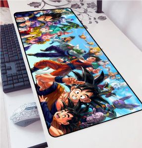 Almofadas 900x400x2mm Mouse Pad Gamer Goku Gaming Mousepad Tapete de mouse Highend Pads Game Computer Padmouse Laptop Play Mat