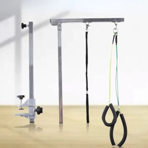 Torkar Portable Pet Dog Grooming Table Arm w/Clamp Höjd Justerbar vikbar husdjur Valpförsörjning för Bath Desk